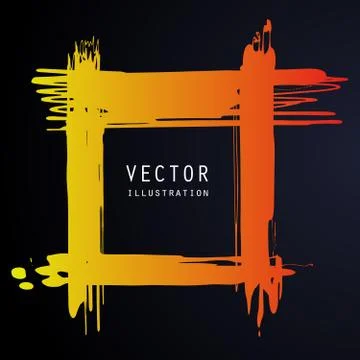 Vector splats splashes and blobs of gradient ink paint in different shapes dr Stock Illustration