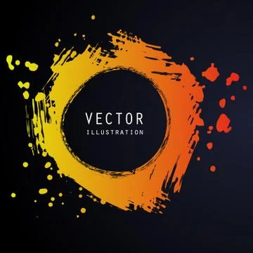 Vector splats splashes and blobs of gradient ink paint in different shapes dr Stock Illustration