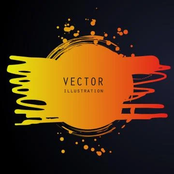Vector splats splashes and blobs of gradient ink paint in different shapes dr Illustrazione stock