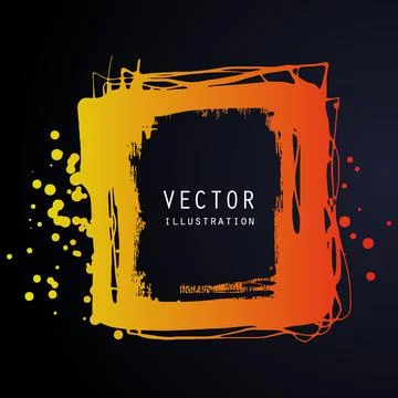 Vector splats splashes and blobs of gradient ink paint in different shapes dr Ilustración de archivo