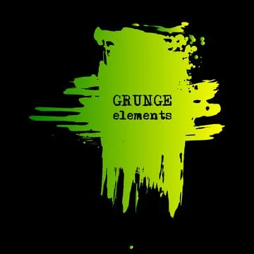 Vector splats splashes and blobs of gradient ink paint in different shapes dr Stock Illustration