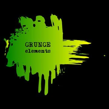 Vector splats splashes and blobs of gradient ink paint in different shapes dr Illustrazione stock