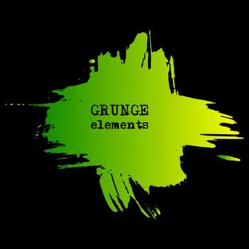 Vector splats splashes and blobs of gradient ink paint in different shapes dr Stock Illustration