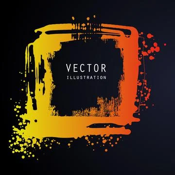 Vector splats splashes and blobs of gradient ink paint in different shapes dr Ilustración de archivo
