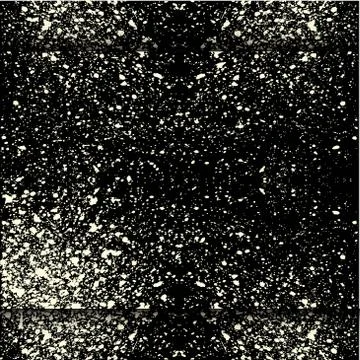 Vector splatter white color on black color background Stock Illustration