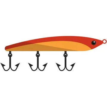 Vector spoon with hook isolated on white background Stock Illustration