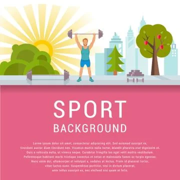 Vector Sport Background Free Stock Illustration