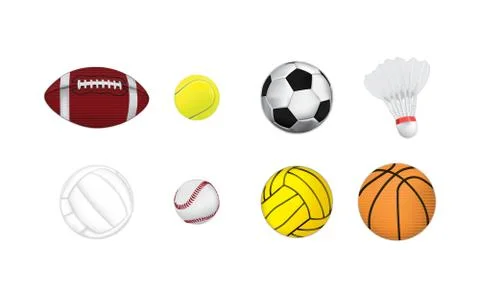 Vector sport balls Stock Illustration