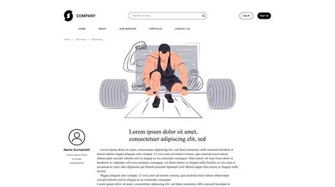 Vector sportsman in shadow of sharp lines style . Editable illustration Stock Illustration