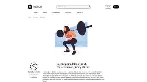 Vector sportswoman in shadow of sharp lines style . Editable illustration Stock Illustration