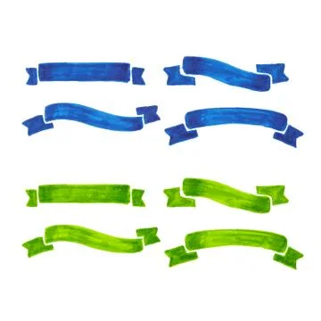 Vector spot banners Stock Illustration