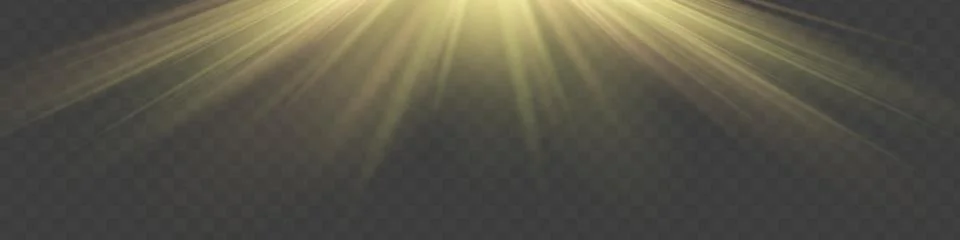 Vector spotlight. Light effect, glitter, dust, line, sun flash, spark and sta Stock Illustration