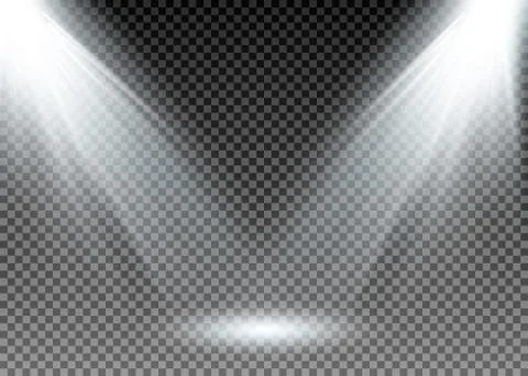 Vector spotlight. Light effect Stock Illustration