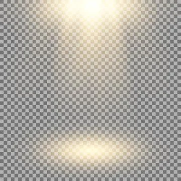 Vector spotlight, light effect Stock Illustration
