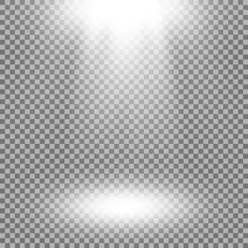 Vector spotlight, light effect Stock Illustration