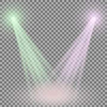 Vector spotlight, light effect Stock Illustration