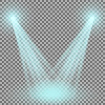 Vector spotlight, light effect Stock Illustration