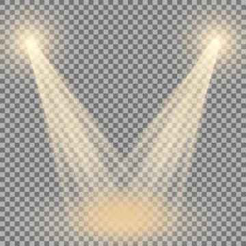 Vector spotlight, light effect Stock Illustration