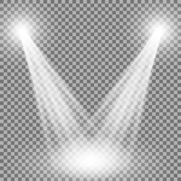 Vector spotlight, light effect Stock Illustration