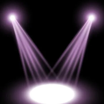 Vector spotlight, light effect Stock Illustration