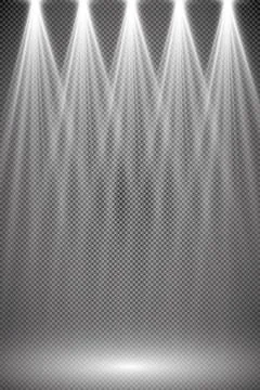 Vector spotlight. Light effect Stock Illustration