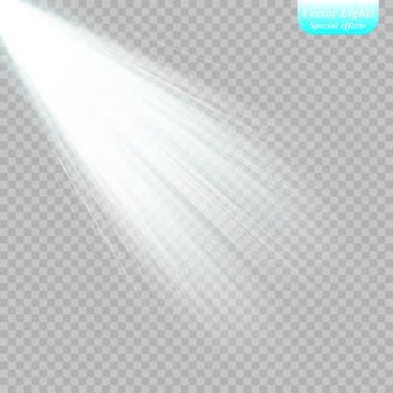 Vector spotlight. Light effect. Illustrazione stock