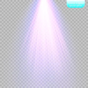 Vector spotlight. Light effect. Stock Illustration