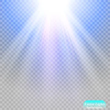 Vector spotlight. Light effect. Stock Illustration