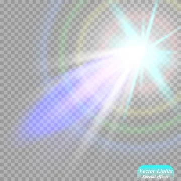 Vector spotlight. Light effect. searchlight Stock Illustration