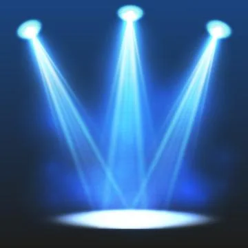 Vector spotlight. Light effect.Scene illumination, transparent effects on a Stock Illustration