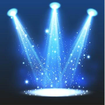 Vector spotlight. Light effect.Scene illumination, transparent effects on a Stock Illustration