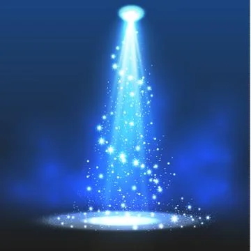 Vector spotlight. Light effect.Scene illumination, transparent effects on a Stock Illustration