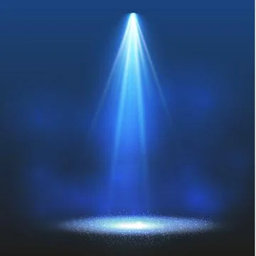 Vector spotlight. Light effect.Scene illumination, transparent effects on a Stock Illustration