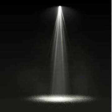 Vector spotlight. Light effect.Scene illumination, transparent effects on a Stock Illustration