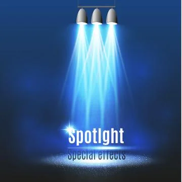 Vector spotlight. Light effect.Scene illumination, transparent effects on a Stock Illustration