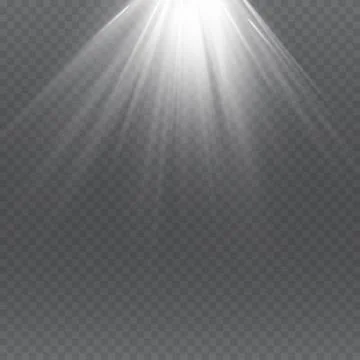 Vector spotlight. Light effect.Vector transparent sunlight special lens flare Stock Illustration