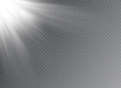 Vector spotlight. Light effect.Vector transparent sunlight special lens flare Stock Illustration