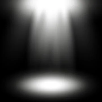 Vector spotlight, white color Stock Illustration
