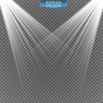 Vector Spotlights. Scene. Light Effects Stock Illustration