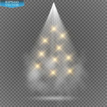 Vector Spotlights. Scene. Light Effects Stock Illustration
