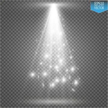 Vector Spotlights. Scene. Light Effects Stock Illustration