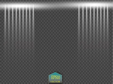 Vector Spotlights. Scene. Light Effects Stock Illustration