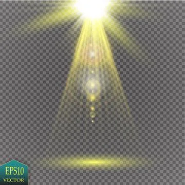 Vector Spotlights. Scene. Light Effects Stock Illustration
