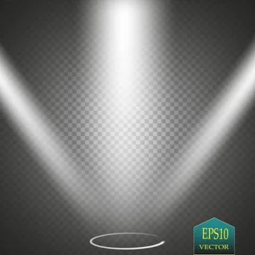 Vector Spotlights. Scene. Light Effects Stock Illustration