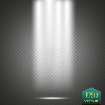 Vector Spotlights. Scene. Light Effects Stock Illustration