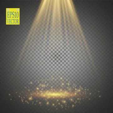 Vector Spotlights. Scene. Light Effects Stock Illustration