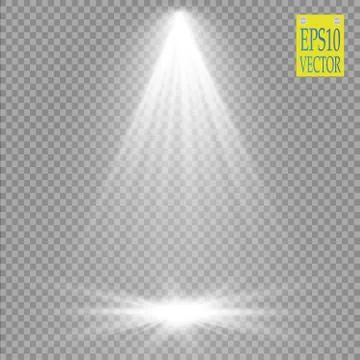 Vector Spotlights. Scene. Light Effects Stock-Illustration