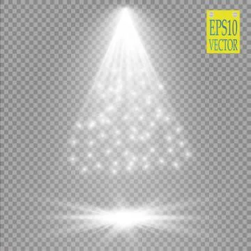 Vector Spotlights. Scene. Light Effects Stock Illustration