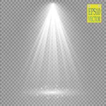 Vector Spotlights. Scene. Light Effects Stock Illustration