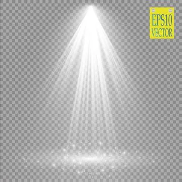 Vector Spotlights. Scene. Light Effects Stock Illustration